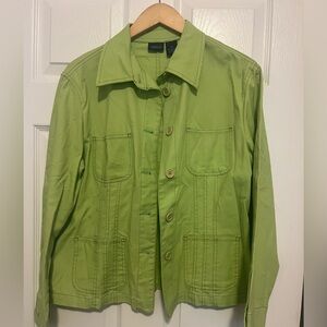 Westbound Stretch Light Green Utility Jacket Size M